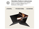 Portátil - LG Gram Pro 16Z90U-K.AUB8BN Copilot+ PC, 16 WQXGA+, Intel® Core™ Ultra X7 358H 50 TOPS, 32GB RAM, 1 TB SSD, Windows 11 Home, Sin cargador