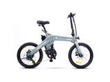 Bicicleta urbana - smartGyro Nimbus, Eléctrica, Plegable, Potencia Nominal 250W, Velocidad 25 km/h, 60 km, IPX4, Gris