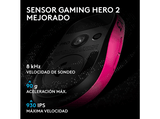 Ratón gaming - Logitech G Pro X3 Superstrike, Inalámbrico, 48.000ppp, Sensor Hero 2, Lightspeed-BT, Sistema respuesta háptica, 135hrs, PC-Mac, Rosa