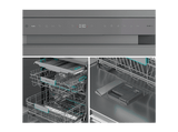 Lavavajillas - Hisense HS663A90XUK, 16 servicios, 8 programas, 60 cm, Tecnología Inverter, Secado Extra, Tercera Bandeja, Acero inoxidable