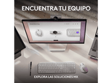 Webcam - Logitech MX Brio, Ultra HD 4K, Corrección de iluminación automática, Autoencuadre, Micrófonos/reducción de ruido, Tapa de privacidad, Gris