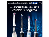 Recambio para cepillo dental - Oral-B iO Radiant White, Pack de 6 unidades, Cabezales para blanqueamiento, Blanco