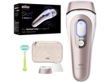 Depiladora IPL- Braun Luz Pulsada Skin I·Expert Smart PL7147, Reducción Permanente Vello Visible, Con App, 2 Cabezales