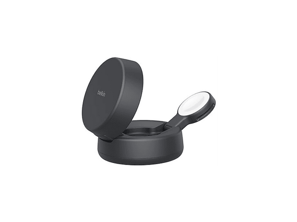 Cargador móvil inalámbrico - Belkin WIZ043kqCH, Compatible con Qi2 o MagSafe, 25 W, En vertical o apaisado, 2 en 1, Negro