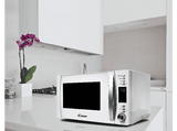 Microondas - Candy COOKinAPP CMXG25DCW, Grill, 900W, 5 niveles, Descongelación, 25l, Cook In App, Blanco
