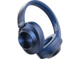 Auriculares inalámbricos - Vieta Way 4, Circumaurales, Bluetooth, 50h Autonomía, Diseño doble plegado, Micrófono, Azul