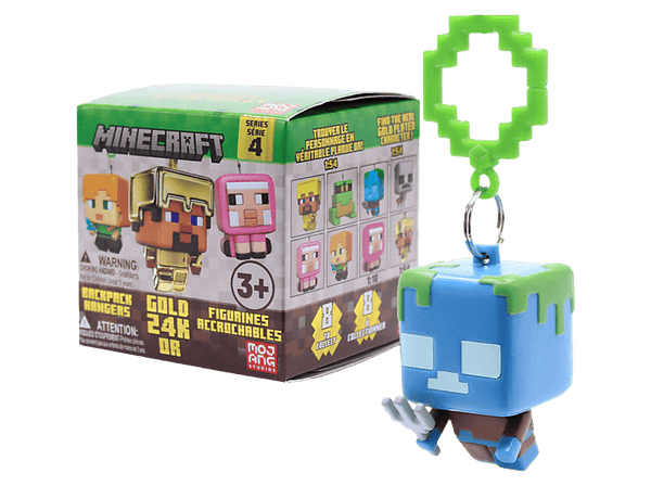Llavero - Magicbox Minecraft™ Backpack Hanger S4, Caja sorpresa