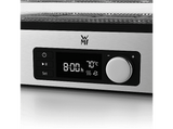 Deshidratador de alimentos - WMF KITCHENminis Snack to go, 250W, Ajuste de temperatura, 5 Estantes,Temporadizador programable, LCD, Acero Inox.