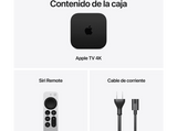 Apple  TV 4K (4ª generación), 128 GB, 4K, WiFi 7, Reproductor multimedia, Mando Siri remote, Bluetooth 6, Negro