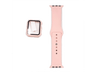 Correa - Friendly License FRSWB072, Incluye Protector de Pantalla, Compatible con Apple Watch 38/40/41 mm, Silicona, Rosa