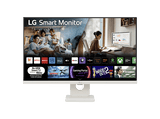 Monitor - LG 27U731SA-W, 27 UHD 4K, 60 Hz, 5 ms, Smart Monitor,  IPS, 2x HDMI, HDR10, Altavoces incorporados, Blanco