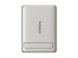 Powerbank - Baseus PicoGo Ultra-Mini Magnetic, 5000mAh, 20W, Carga ultrarrápida inalámbrica Qi2, USB-C, Con cable, Universal, Blanco Titanium