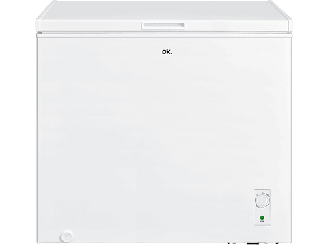 Congelador horizontal - OK OFZ 171 E W, 198 l, 84.5 cm, Control temperatura, 4 estrellas, Blanco