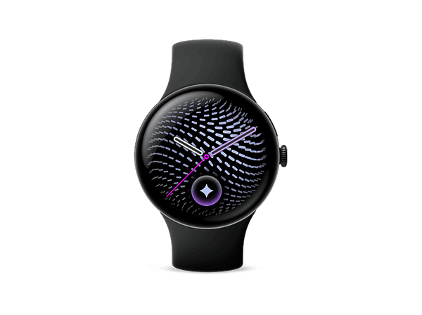 Smartwatch - Google Pixel Watch 5, 45mm, Hasta 40h Autonomía, Wear OS 7.0, Gemini Intelligence y Google Health, Correa Silicona, Obsidiana