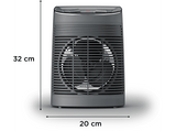Calefactor - Rowenta Instant Comfort Aqua SO6511, 2200 W, 35 m², 2 Velocidades, Temperatura Ajustable, Apto para Baño, Anticongelante, ECO,Gris
