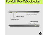 Portátil - HP 15-fd0063ns, 15.6 Full HD, Intel® Core™ i5-1334U, 16GB RAM, 512GB SSD, Gráficos Iris® Xe, Windows 11 Home, Plata natural