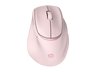 Ratón inalámbrico - HP Tilt Ergonomic Pink Mouse 720M, Inalámbrica, 1600 DPI, Rosa