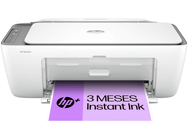 Impresora multifunción tinta - HP 2820e, Impresión doble cara, Impresión a Color, Wi-Fi, Copia, Escáner, Blanco