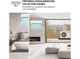 Aire acondicionado Split 2 x 1 - LG 2X1PLUS912, 3526 fg/h, Gold Fin™, ThinQ™ Blanco