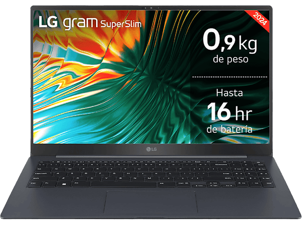 Portátil - LG 15Z90ST-G.AD75B, 15.6" Full-HD, Intel® Evo™ Edition Core™ Ultra 7-155H, 32 GB RAM, 512 GB SSD, Arc™ GPU, W11H, Azul Neptuno