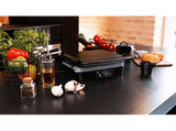 Grill - Cecotec Rock'nGrill 2000 Stone Ceramic Mix&Grill, 2000 W, Apertura 180º, Revestimiento piedra RockStone, Recogegrasas, Negro