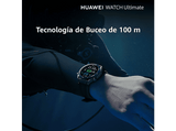 Smartwatch - Huawei Watch Ultimate, 140-210 mm, Modo campo de Golf, 14 días Autonomía, Titanio, Verde