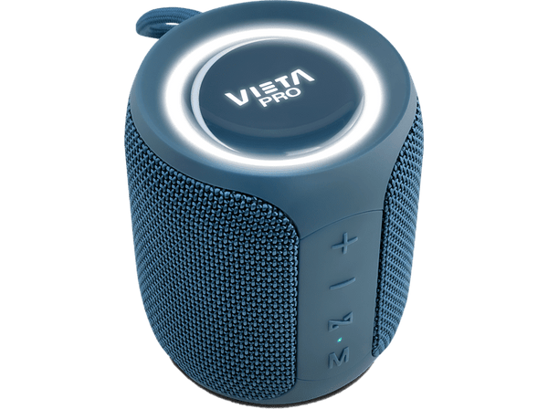 Altavoz inalámbrico - Vieta Pro Groove, 20 W, Bluetooth 5.0, 12 h, IPX 7, Azul
