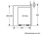 Microondas integrable - Siemens BF525LMS0, 800 W, 20 L, Descongelación, 5 potencias, Negro