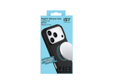 Funda móvil - ISY ISC-2368, Compatible con iPhone 17 Pro, Compatibilidad MagSafe, Carga Inalámbrica, Resistente a Golpes y al Agua, Silicona, Negro