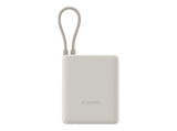 Powerbank - Xiaomi PN104183, 10000 mAh, 1x USB-C, 1x USB-A, 33W, Cable Integrado, Tan