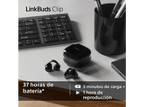 Auriculares True Wireless - Sony LinkBuds Clip, Estilo abierto, 3 modos de escucha, IPX4, Llamadas nítidas, 37 horas, IA, Táctil, iOS/Android, Verde