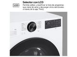 Lavadora carga frontal - LG F2X50S8TLB, 8 kg, 1200 rpm, 12 programas, AI Wash™, TurboWash™ 360°, Clase A-30%, Blanco