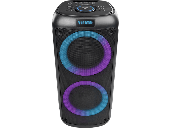 Altavoz de gran potencia - Vieta Pro Party 2, 100W, Hasta 9hs, Efecto de luces, FM, Karoake, Negro