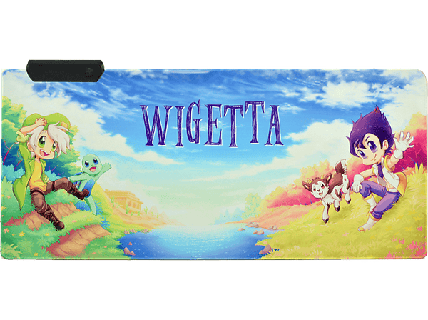 Alfombrilla gaming - Maillon Technologique Wigetta XXL RGB, Superficie de Microfibra Alta Densidad, Base de Goma Natural Antideslizante e Impermeable