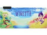 Alfombrilla gaming - Maillon Technologique Wigetta XXL RGB, Superficie de Microfibra Alta Densidad, Base de Goma Natural Antideslizante e Impermeable