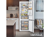 Frigorífico combi - LG GBBS525CSW, No Frost, 203 cm, 375 l, DoorCooling+™, Digital FRESHConverter+™, Blanco