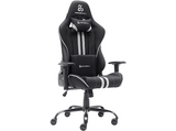 Silla gaming - Newskill Kitsune V2, Cojines cervical y lumbar, Reclinable 180º, Hasta 136 kg, Gris