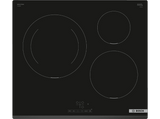 Placa inducción - Bosch PIJ631BB5E, 3 zonas, Zona grande 28 cm, Control TouchSelect, función Sprint, 59.2 cm, Negro