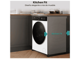 Lavadora secadora - Hisense WD5I1245BWR, 12/8 Kg, iFIT, Wi Fi, Programa especial mascotas, Blanco