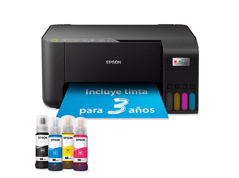 Impresora multifunción - Epson EcoTank ET-2865, Inyección de tinta, 10 ppm en monocromo, Negro