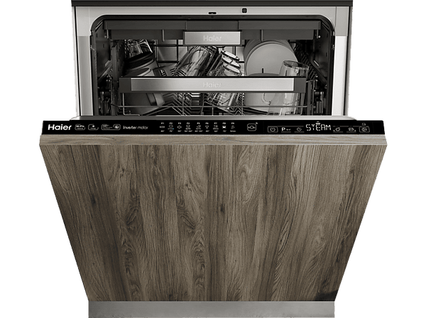 Lavavajillas integrable - Haier XIB 6B2D3FB, 16 servicios, 9 programas, 59.8 cm, Antibacterias, WiFi, Inox
