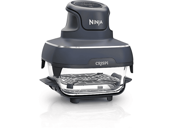 Freidora de aire - Ninja CRISPi FN101EUGY, 1700W, Hasta 180ºC, 2 Cestas de 3.8l y 1.4l, Azul