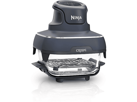 Freidora de aire - Ninja CRISPi FN101EUGY, 1700W, Hasta 180ºC, 2 Cestas de 3.8l y 1.4l, Azul