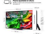 TV QNED 55 - LG 55QNED87A6B, UHD 4K, Procesador Inteligente α8 AI Processor 4K Gen2, Smart TV, DVB-T2 (H.265), Ashed Blue