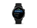 Reloj deportivo - Garmin vívoactive® 6, Negro, Silicona, 20mm, 8 GB, 1.2 AMOLED, Autonomía hasta 11 días