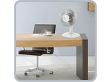 Ventilador de sobremesa - Rowenta VU2110 Essential, 28 W, 20 m³/min, 46 dB, 2 Niveles, Oscilante, Blanco