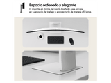 Monitor gaming - LG 49U950A-W, 49 Full-HD, 144 Hz, 5 ms, IPS curvo 3800R, 2x HDMI, Altavoces integrados, Altura ajustable, Blanco