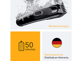 Cortapelos - Braun Series 5 HC5510, Memoria SafetyLock, 9 ajustes de longitud, 1 peine, 50 min autonomía , Negro