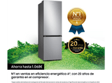 Frigorífico combi -  Samsung SMART AI RB34C602DSA/EF, Mono Cooling, 185.3cm, 344l, No Frost, WiFi, Inox