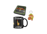 Pack Merchandising - Sherwood Set de Taza de cerámica de 315 ml, Posavasos de corcho 10x10 y Llavero The Legend of Zelda